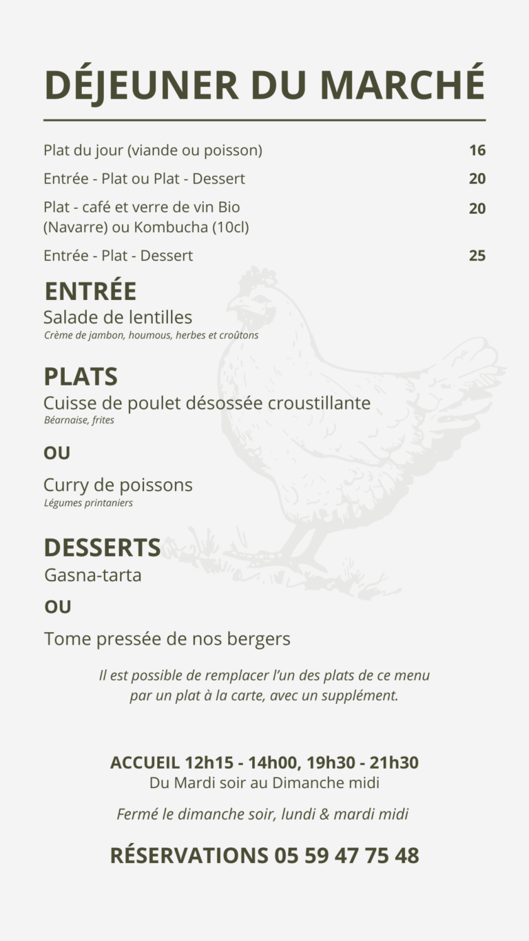 déjeuner du marché XAYA