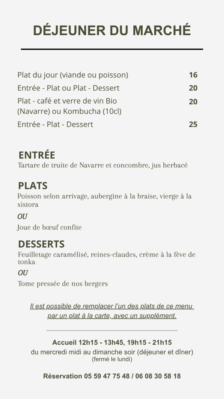 Déjeuner du marché